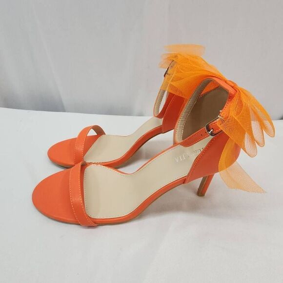 LIURUIJIA Size 11 EU 44 Women's Bowknot Stiletto High Heels Strappy Sandals Wedd - Picture 7 of 13